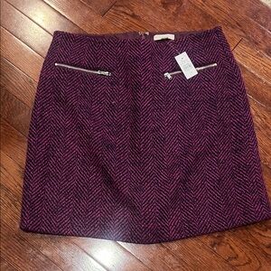NWT Loft poly/wool blend skirt